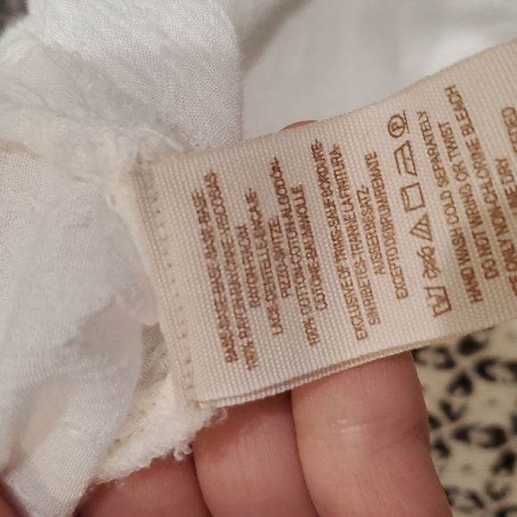 Free People Crochet Button Down in Ivory blouse top - Picture 7 of 12